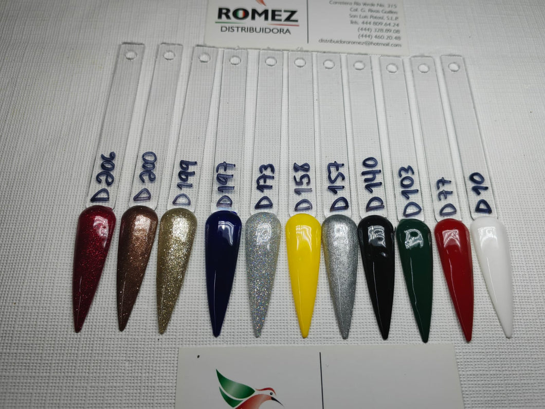 GAMA GELES JR PINK 12 PIEZAS