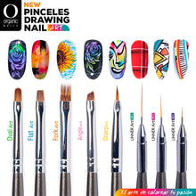 Cargar imagen en el visor de la galería, PINCELES NAIL ART ORGANIC
